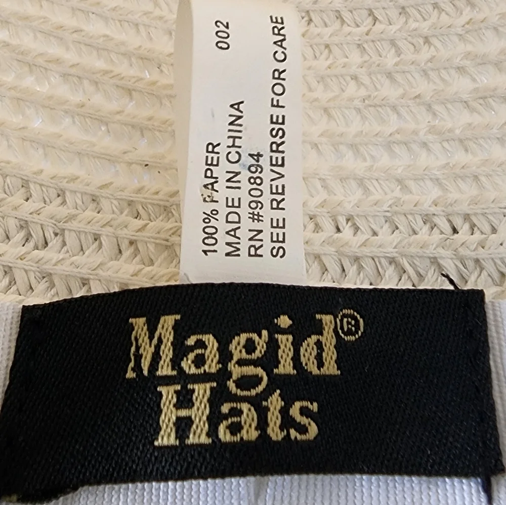Magid Hats Women’s White Straw Sun Hat